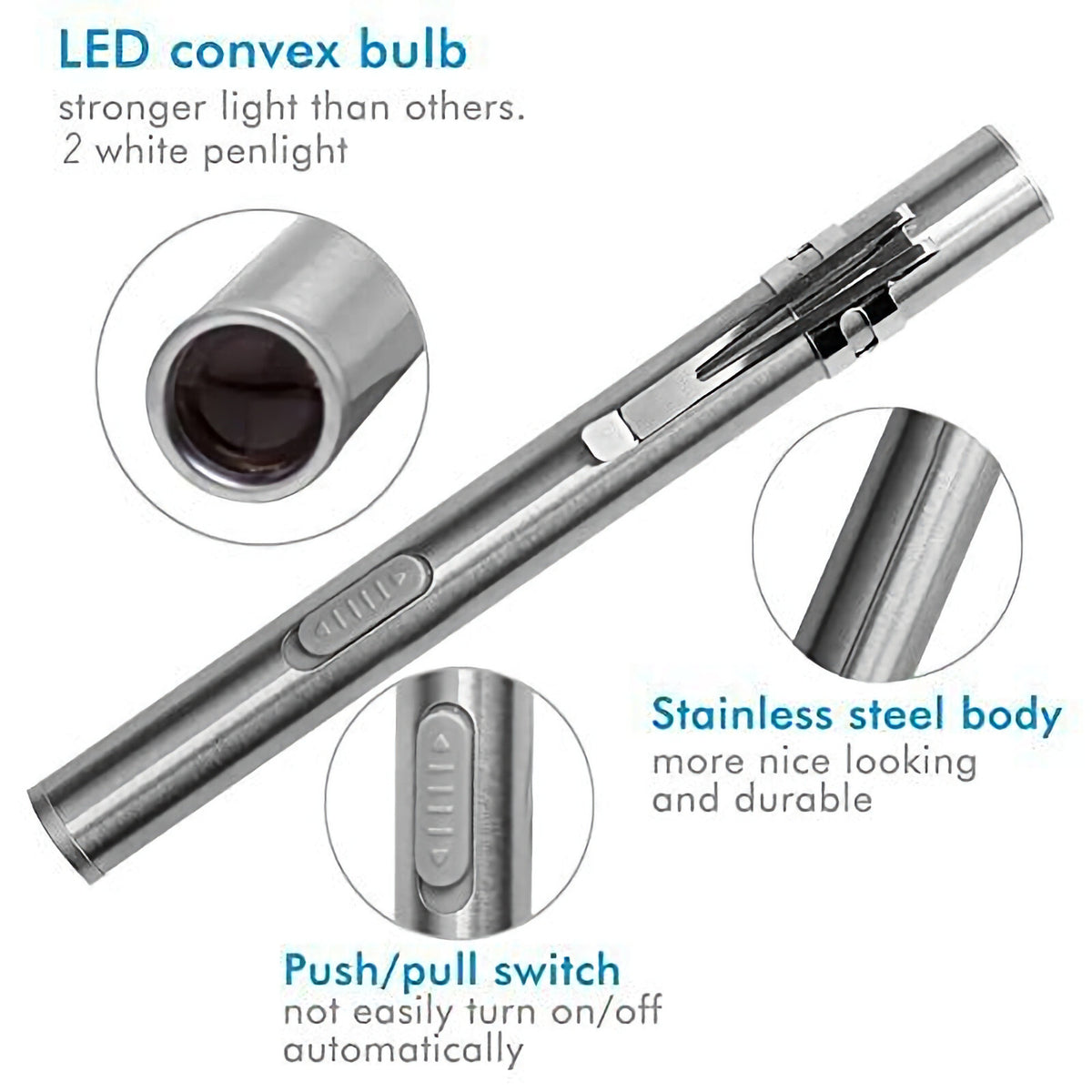 Diagnostikleuchte Pupillenleuchte Medizinische Penlight Stift Lampe Taschenlampe - 3KShop.de
