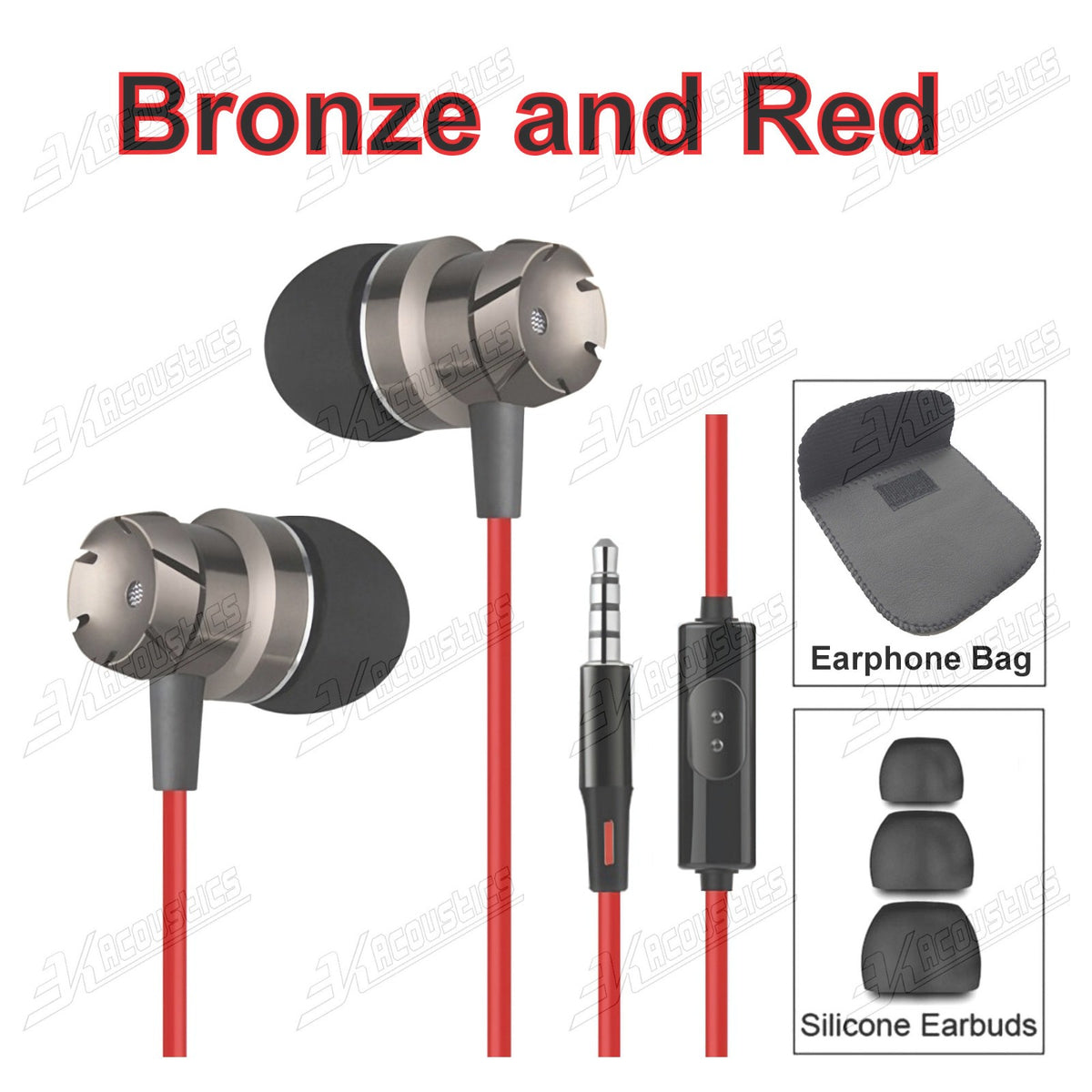 Super Bass Turbine Metall Kopfhörer In-Ear Headset Ohrhörer mit Mikrofon +Tasche - 3KShop.de