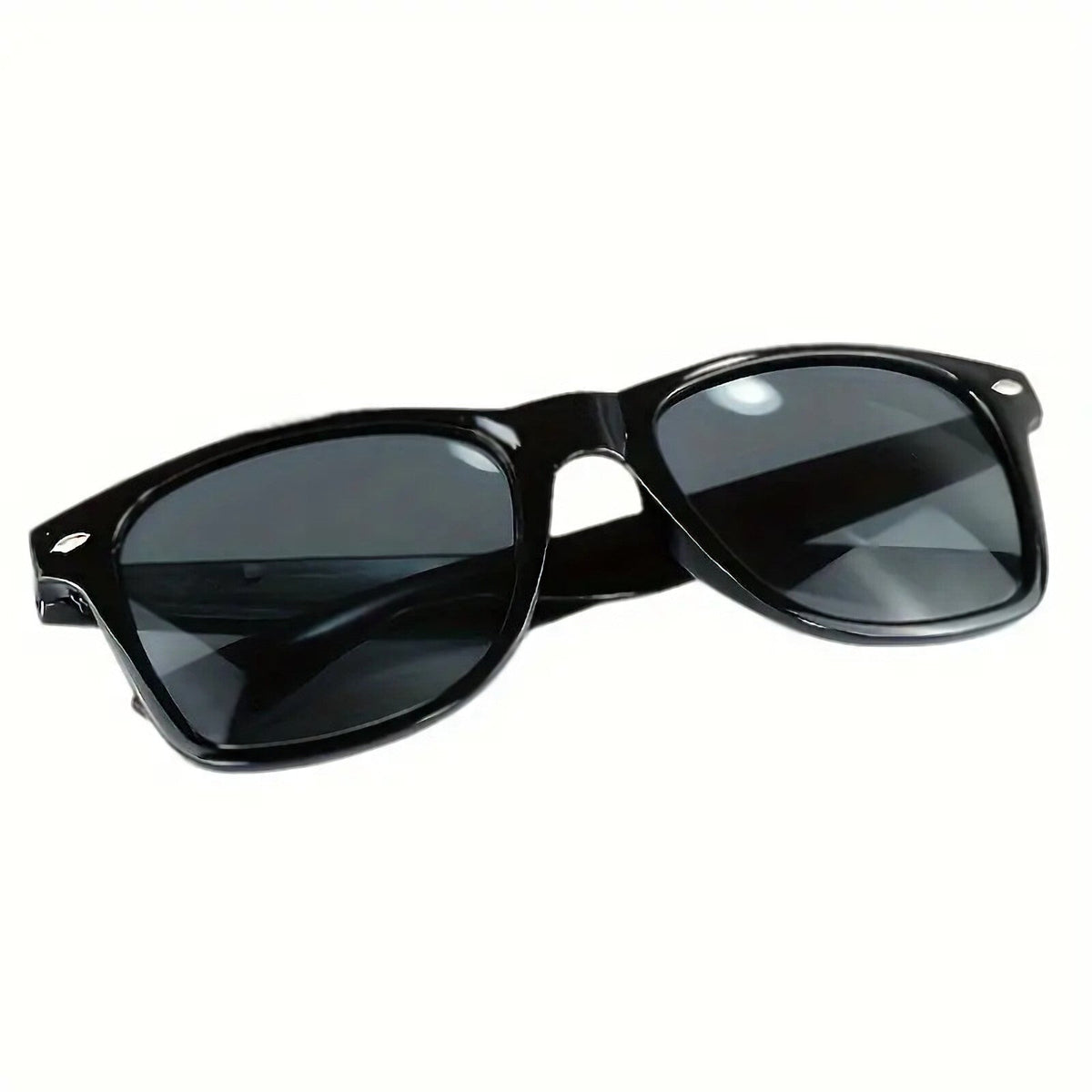 Glänzend schwarze Retro-Partybrille