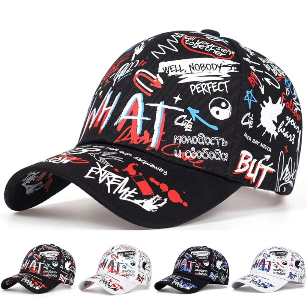 Unisex Graffiti-Basecap aus Baumwolle