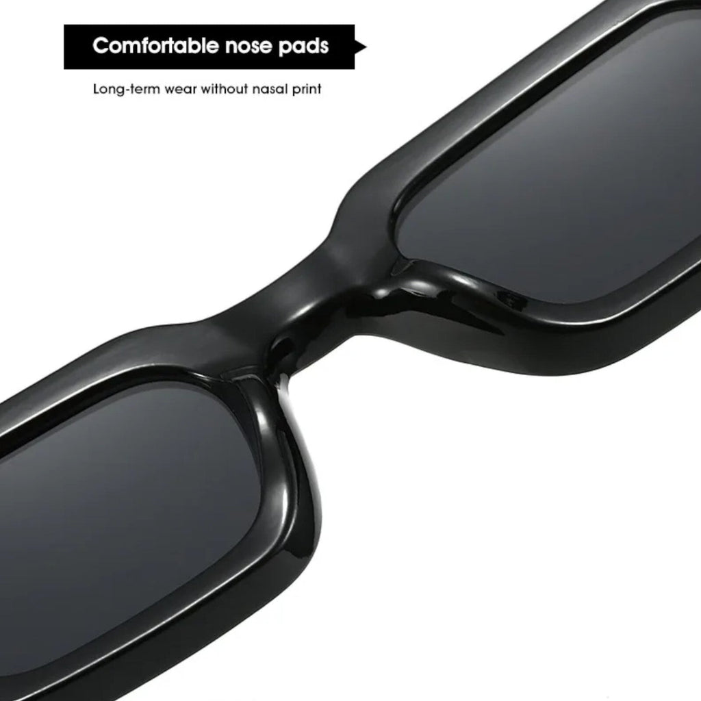 Glänzend schwarze Retro-Partybrille
