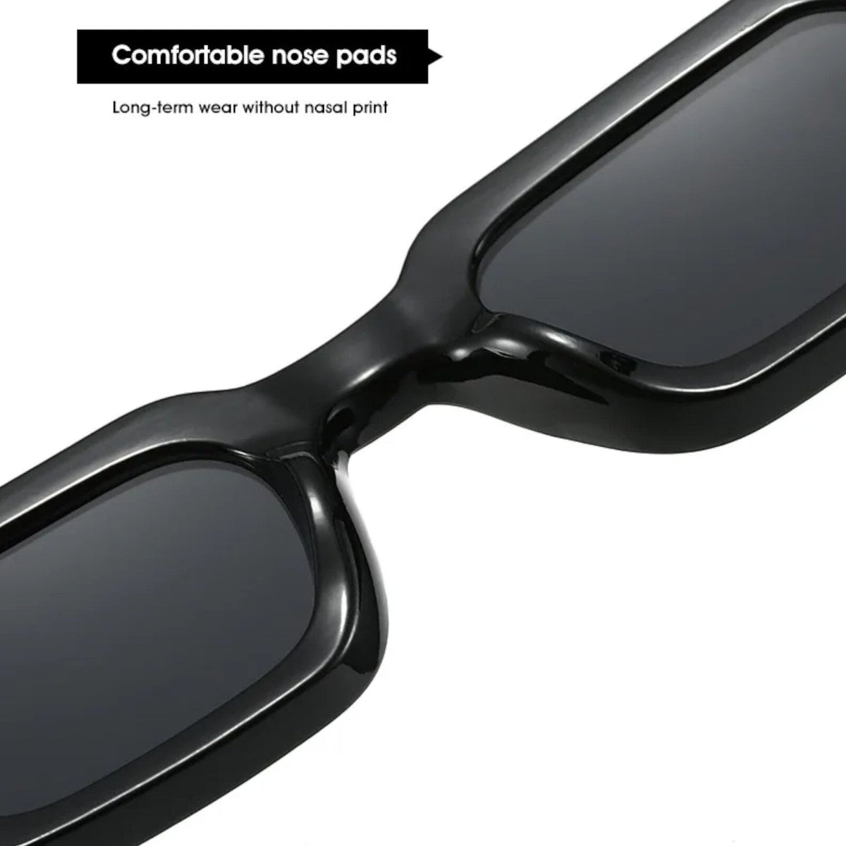 Glänzend schwarze Retro-Partybrille