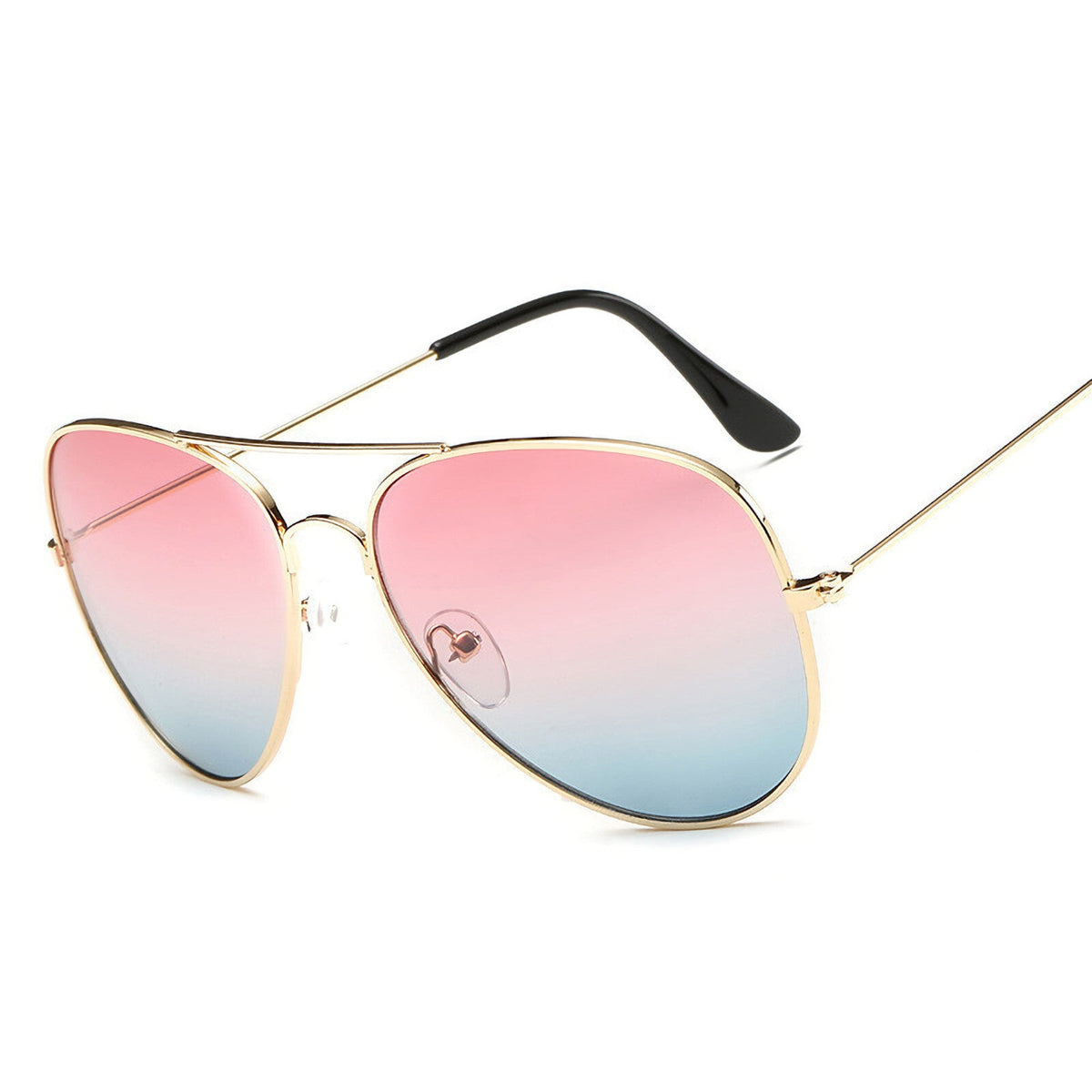 Rot-blaue Fashion Piloten-Sonnenbrille