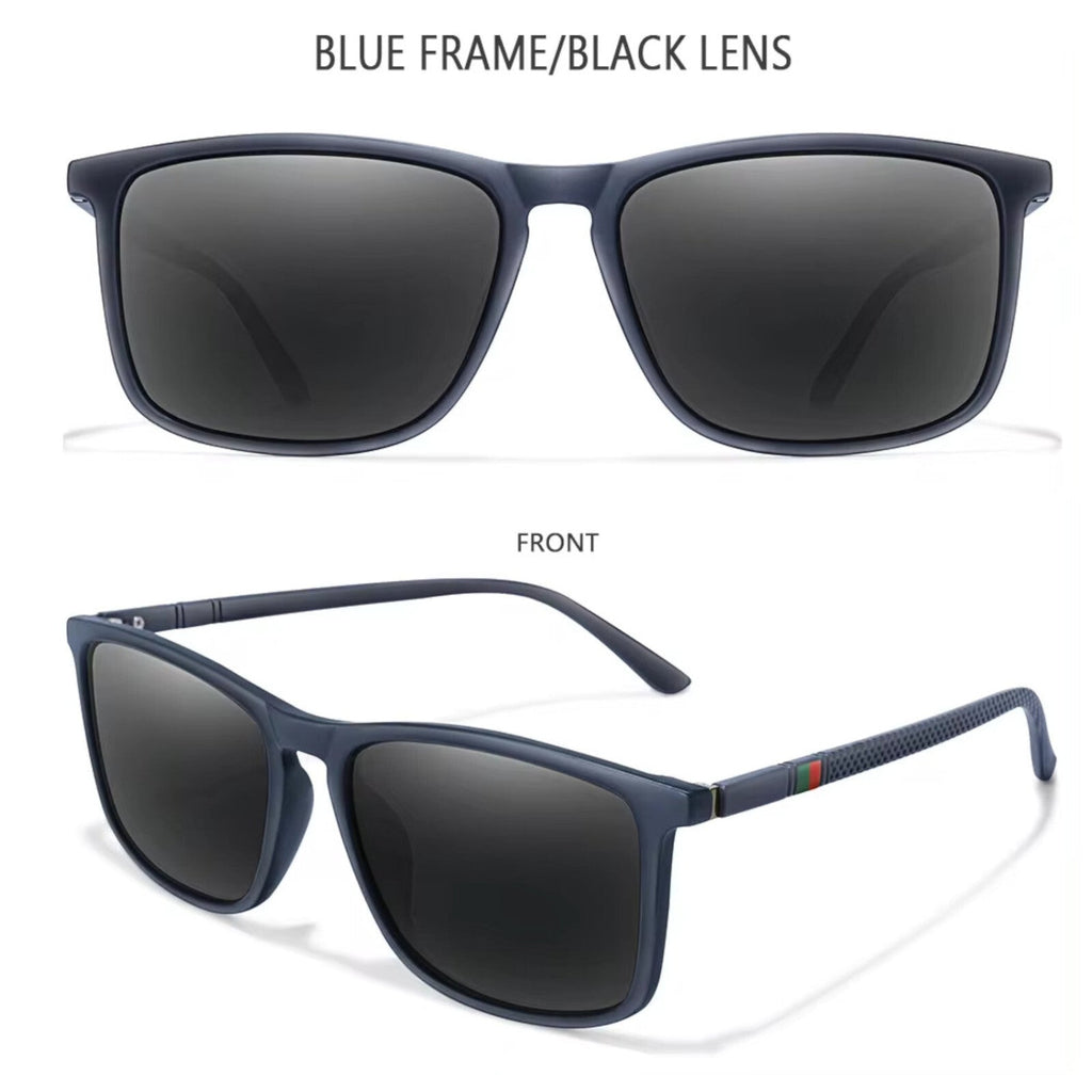 Matt-blaue polarisierte Sonnenbrille