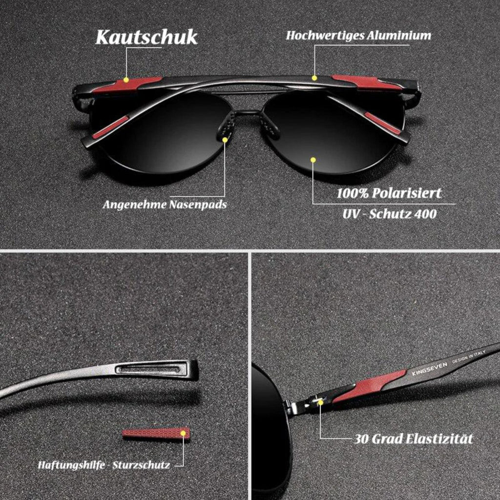 Kingseven N7228 polarisierte Piloten-Sonnenbrille