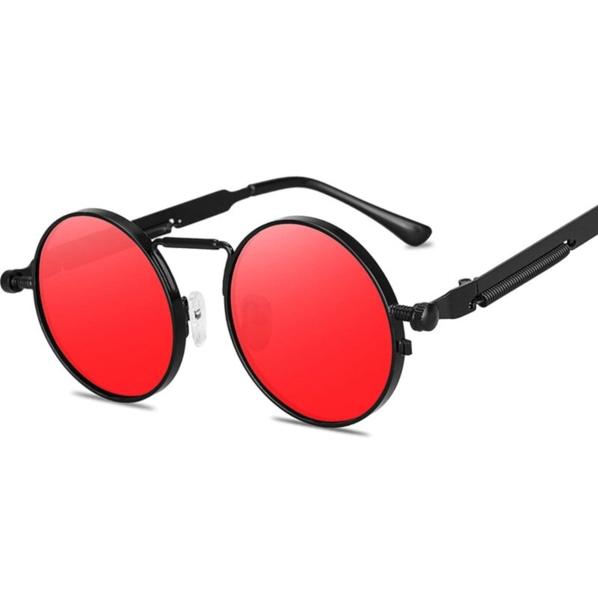Runde goldene Steampunk-Sonnenbrille