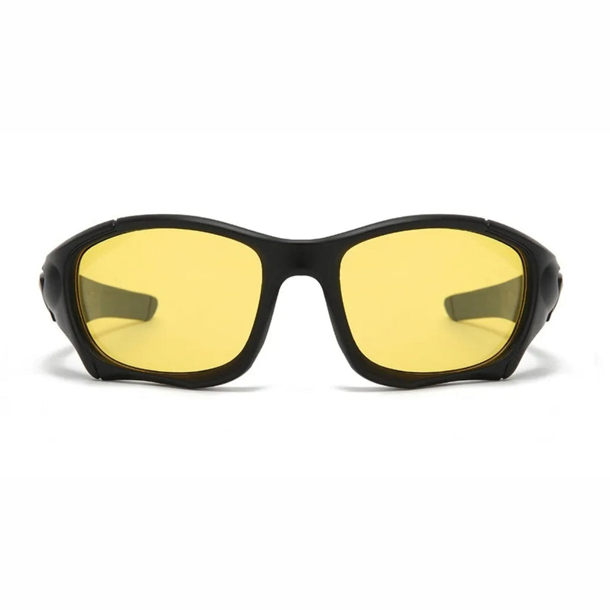 Schwarze Nachtfahr-Sportbrille