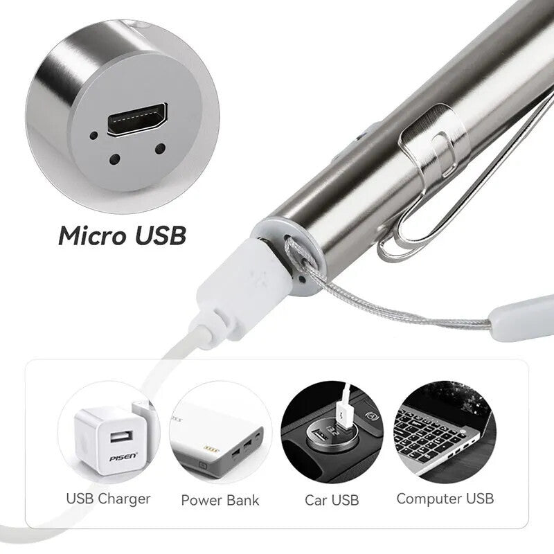 Diagnostikleuchte Pupillenleuchte Medizinische Penlight Stift Lampe Taschenlampe - 3KShop.de