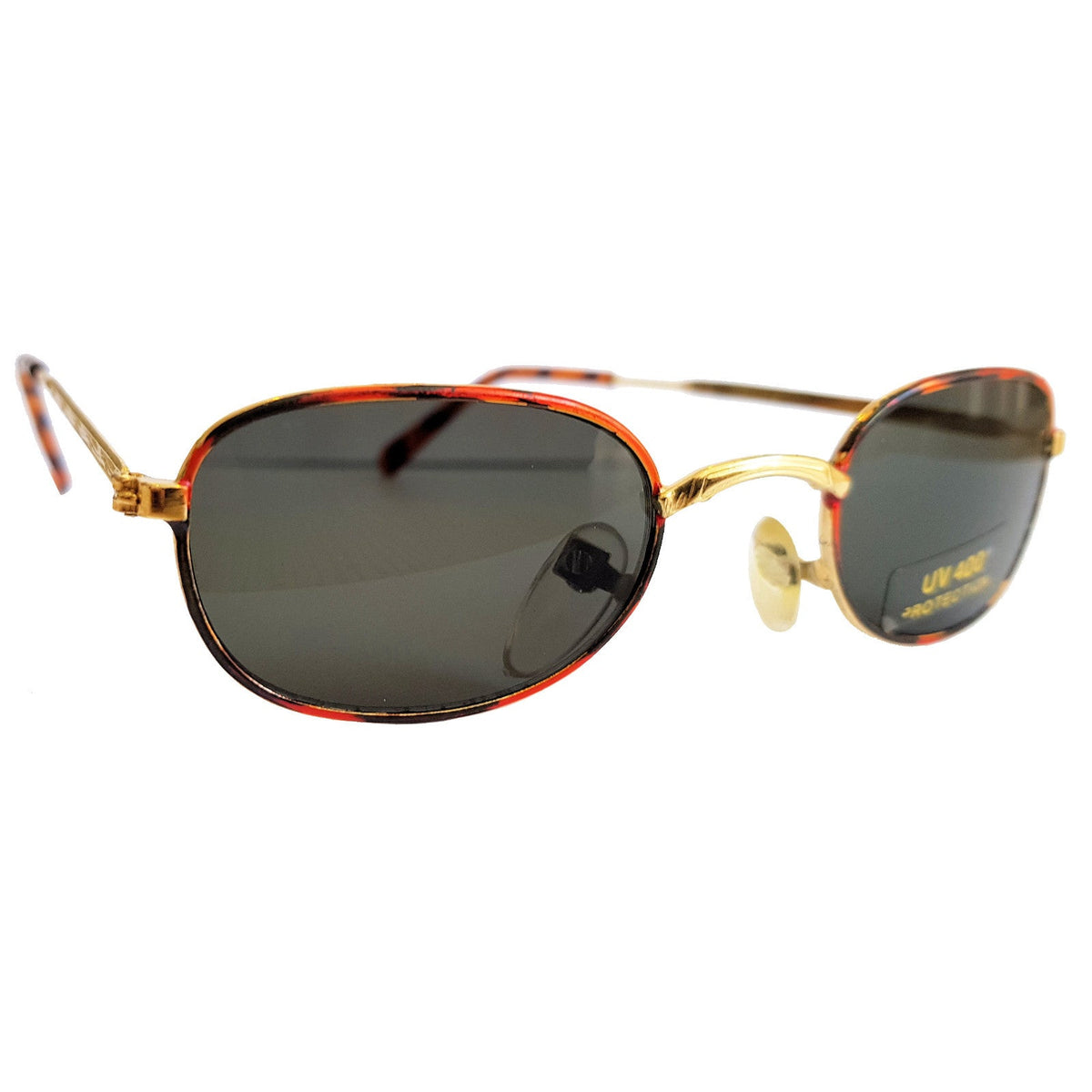 Kleine Gold-Braun-Schwarze Damen- und Kinder-Sonnenbrille