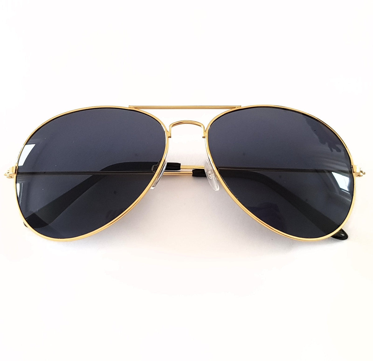 Gold-graue Piloten-Sonnenbrille