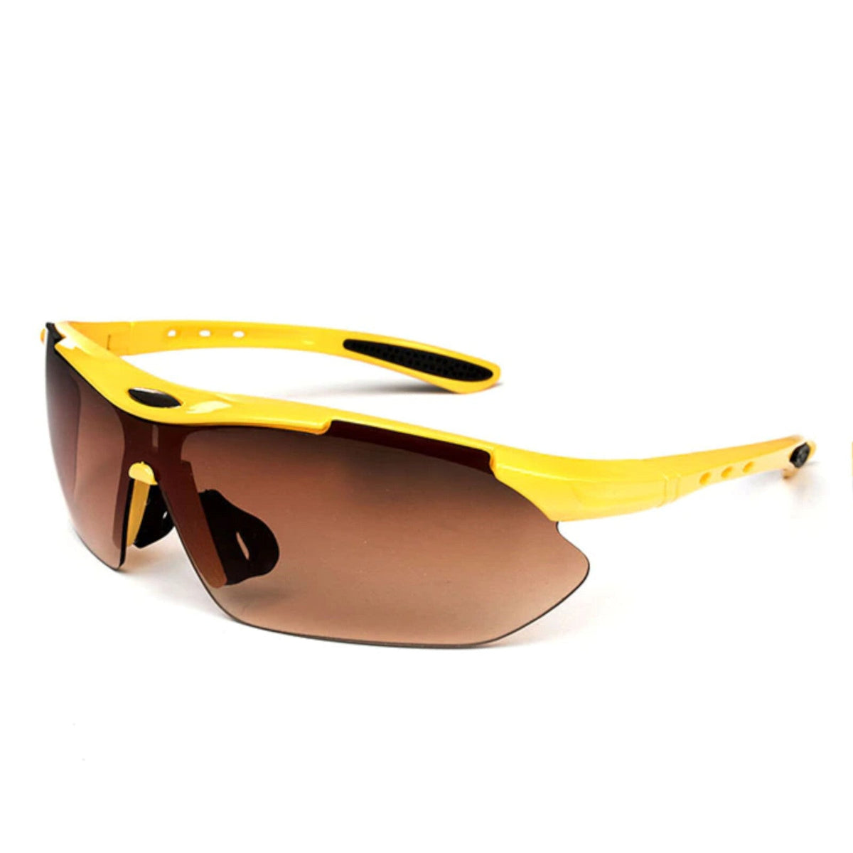 Gelbe polarisierte Sport-Sonnenbrille X4