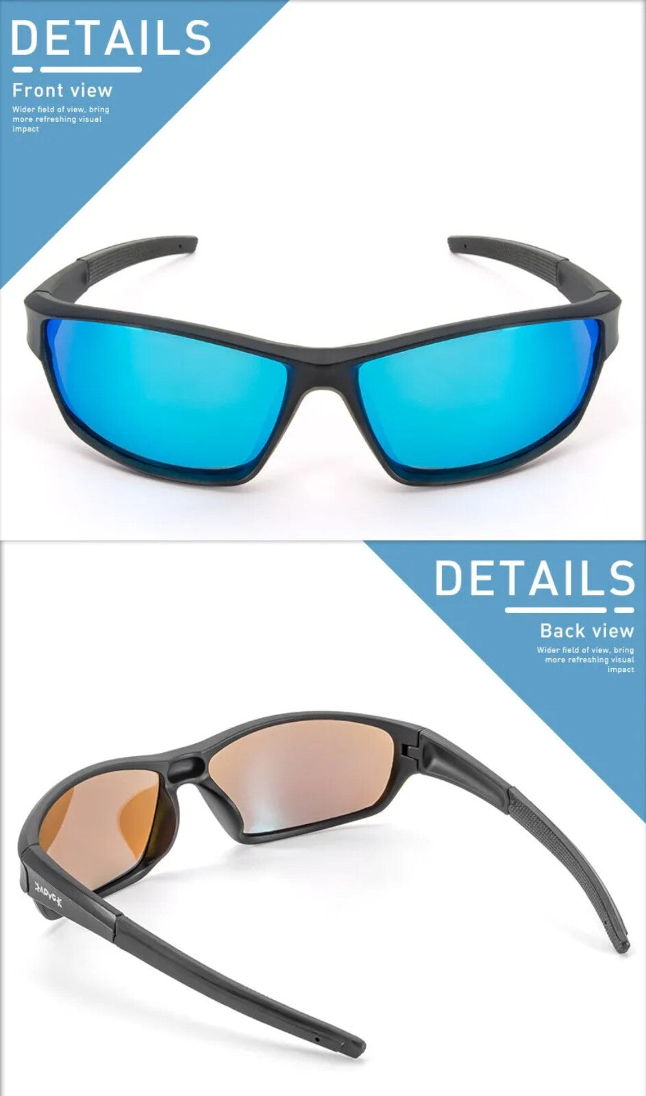 Sport-Sonnenbrille X17 mit blauen Spiegelgläsern