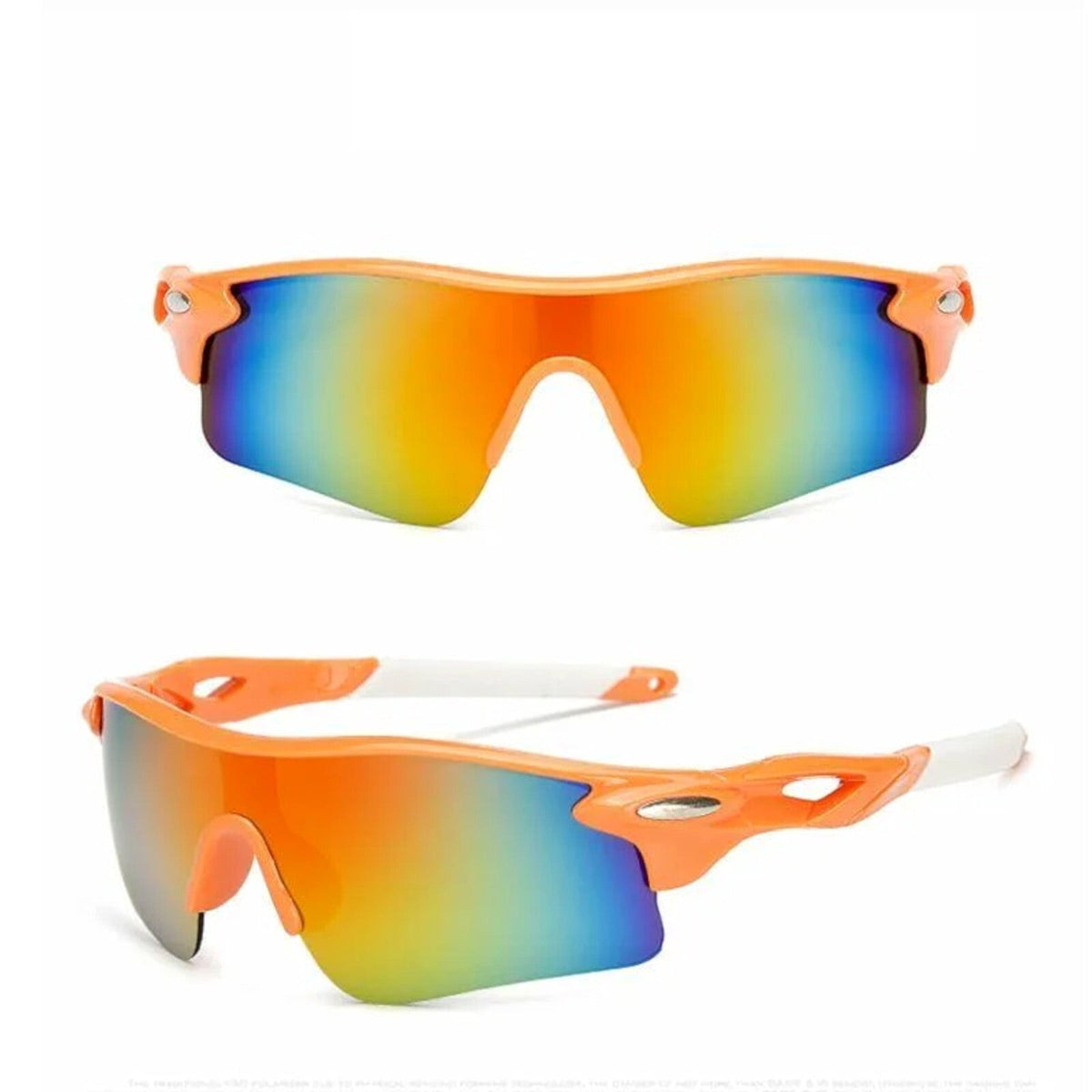 Orange polarisierte Sport-Sonnenbrille X1