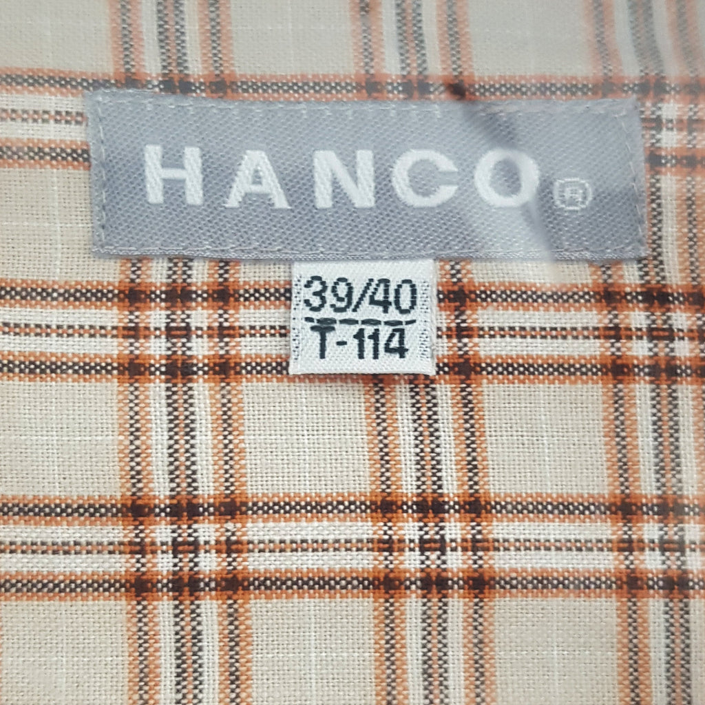 Hanco Herren Hemd Oberhemd Freizeithemd langarm kariert Gr. 39/40 extra lang - 3KShop.de