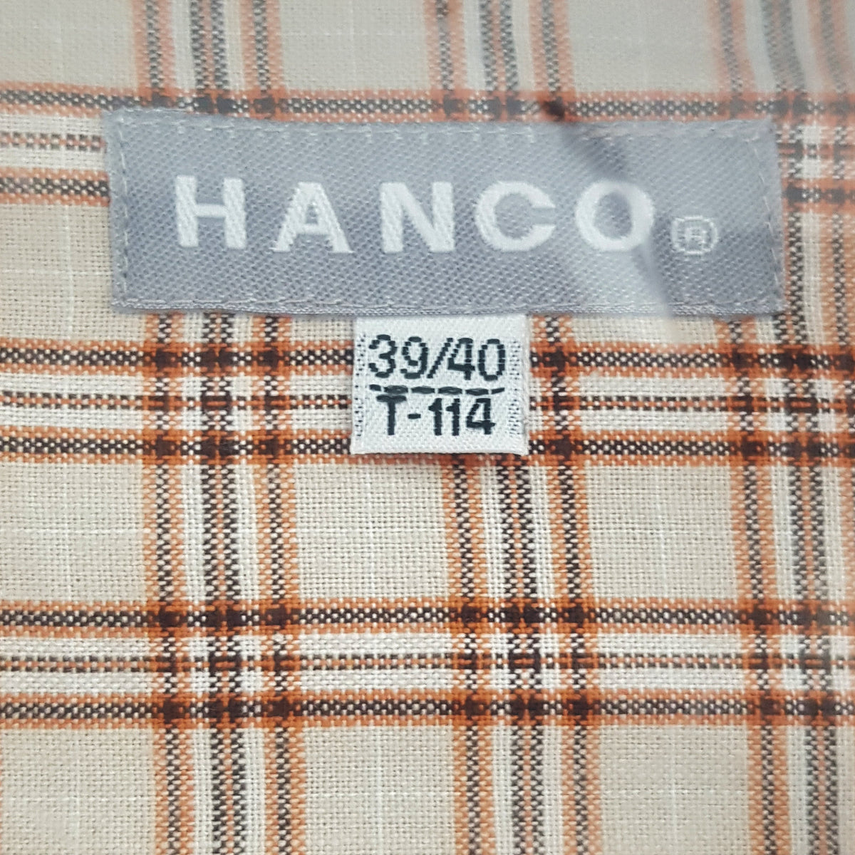 Hanco Herren Hemd Oberhemd Freizeithemd langarm kariert Gr. 39/40 extra lang - 3KShop.de