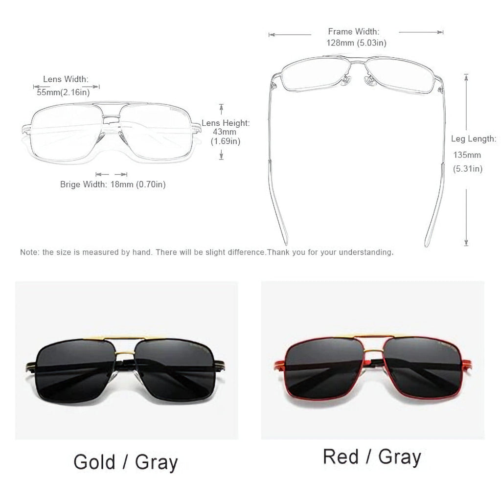 Kingseven N7891 polarisierte Piloten-Sonnenbrille