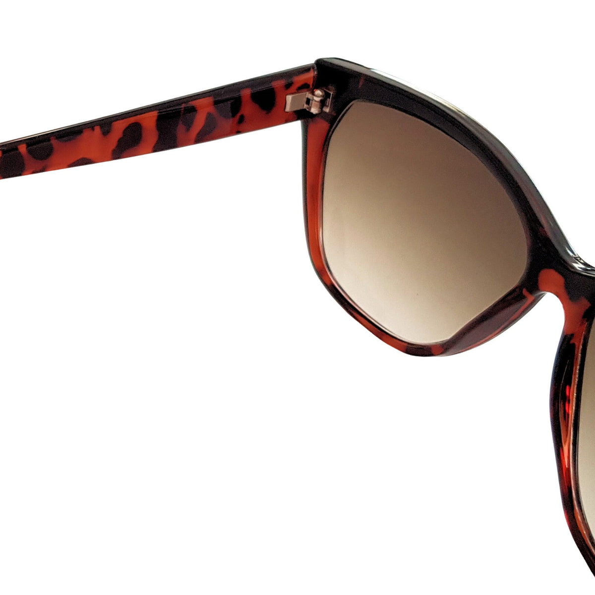 Braune Designer Damen-Sonnenbrille im Tigerlook