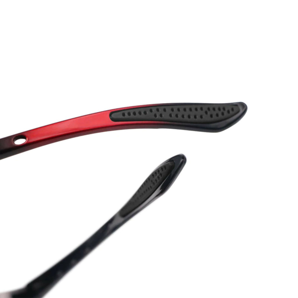 Schwarze polarisierte Sport-Sonnenbrille X4