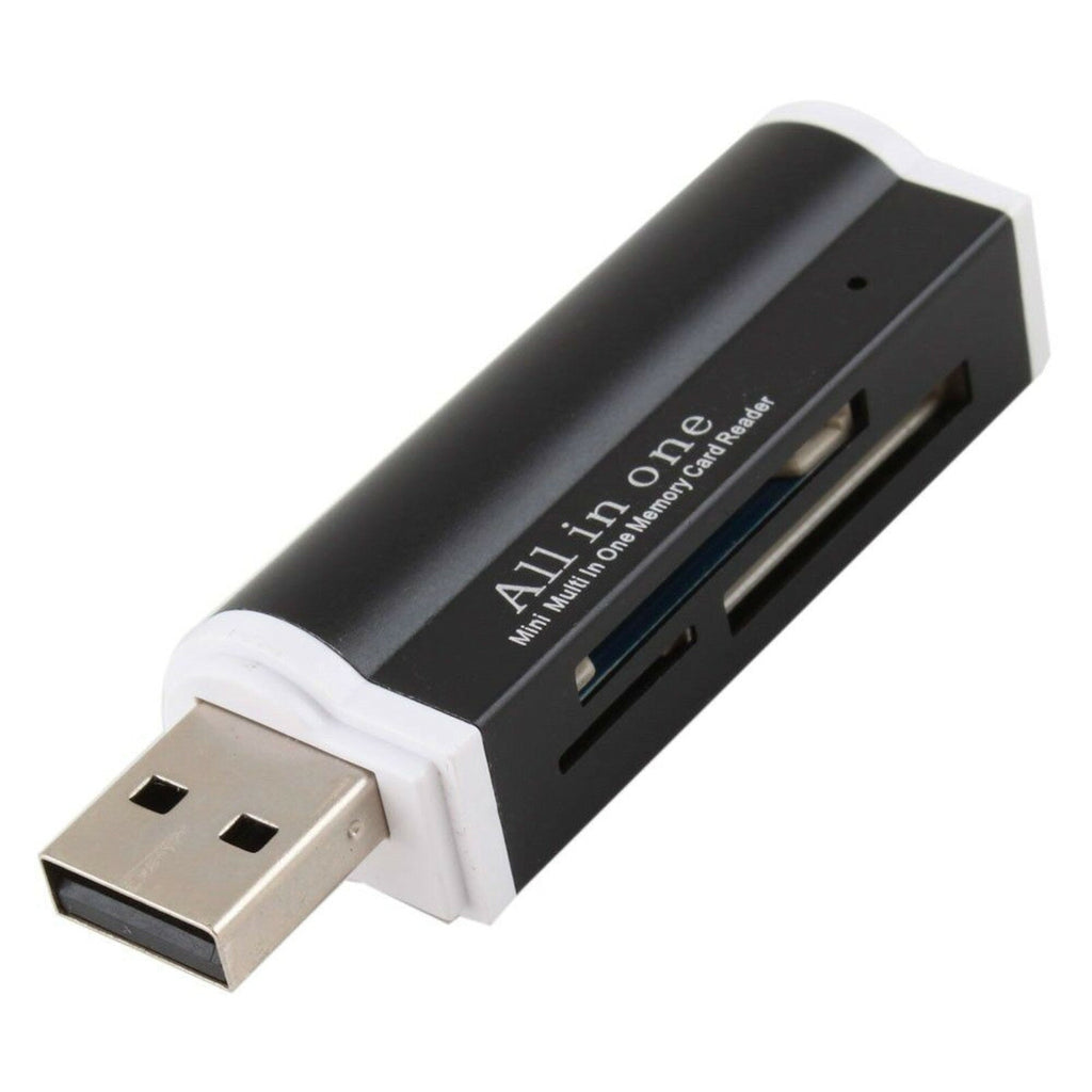 Schwarzer USB-Kartenleser für MicroSD SDHC MMC M2