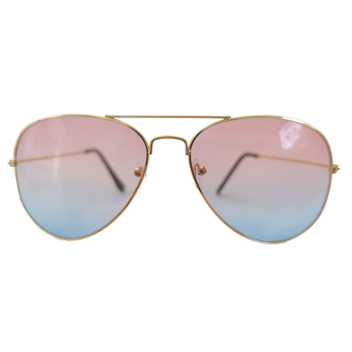 Rot-blaue Fashion Piloten-Sonnenbrille