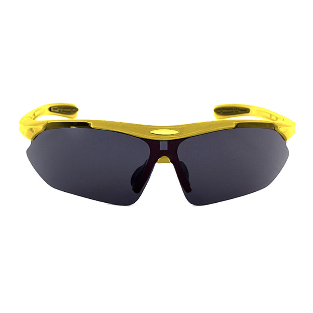 Gelbe polarisierte Sport-Sonnenbrille X4