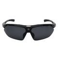 Schwarze polarisierte Sport-Sonnenbrille X4