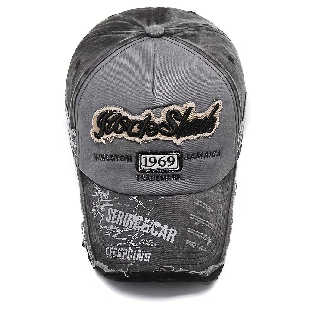 Rock Shark 1969 Vintage Basecap in Schwarz-Grau