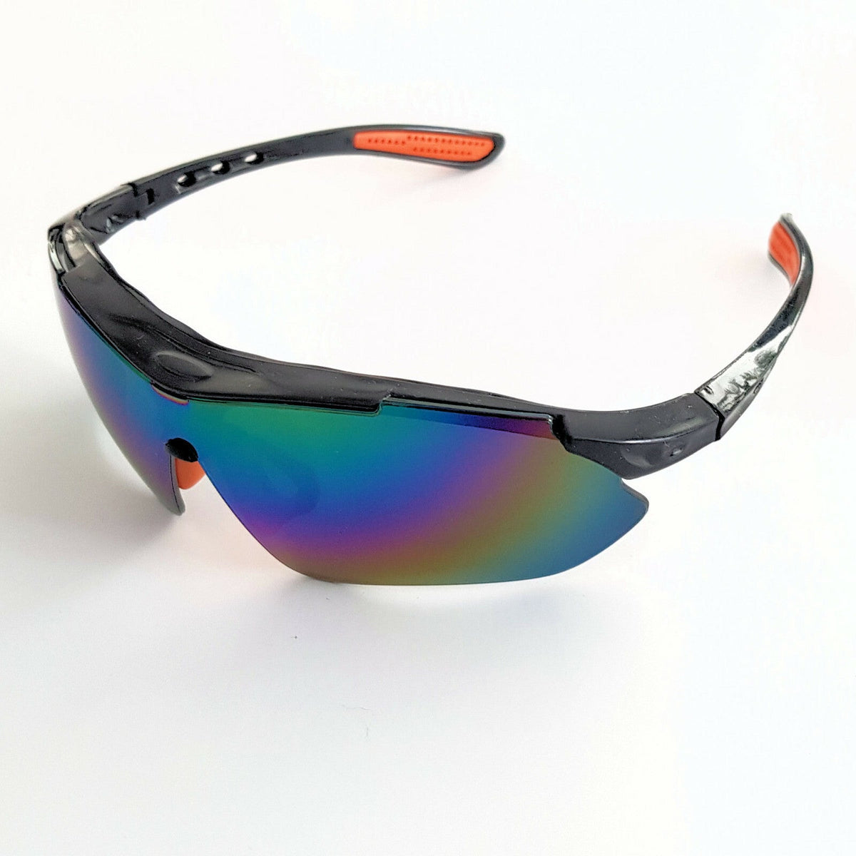 Schwarze polarisierte Sport-Sonnenbrille X6