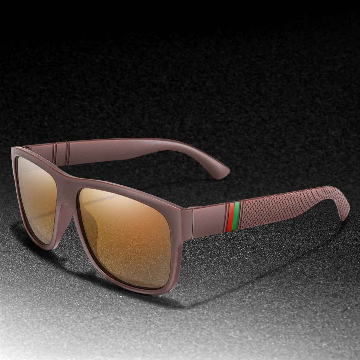 Stylische Sonnenbrille Matt Gläser Braun Cool 5417 BR