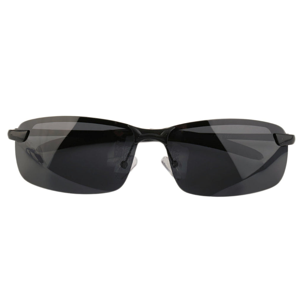 Schwarze Matrix-Sonnenbrille mit Farbwechsel