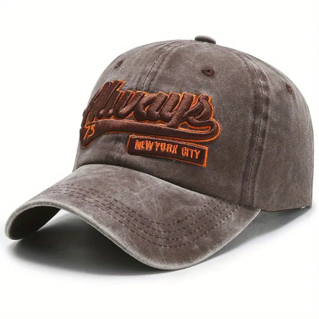 Always Vintage-Basecap aus Baumwolle mit Retro-Stickerei