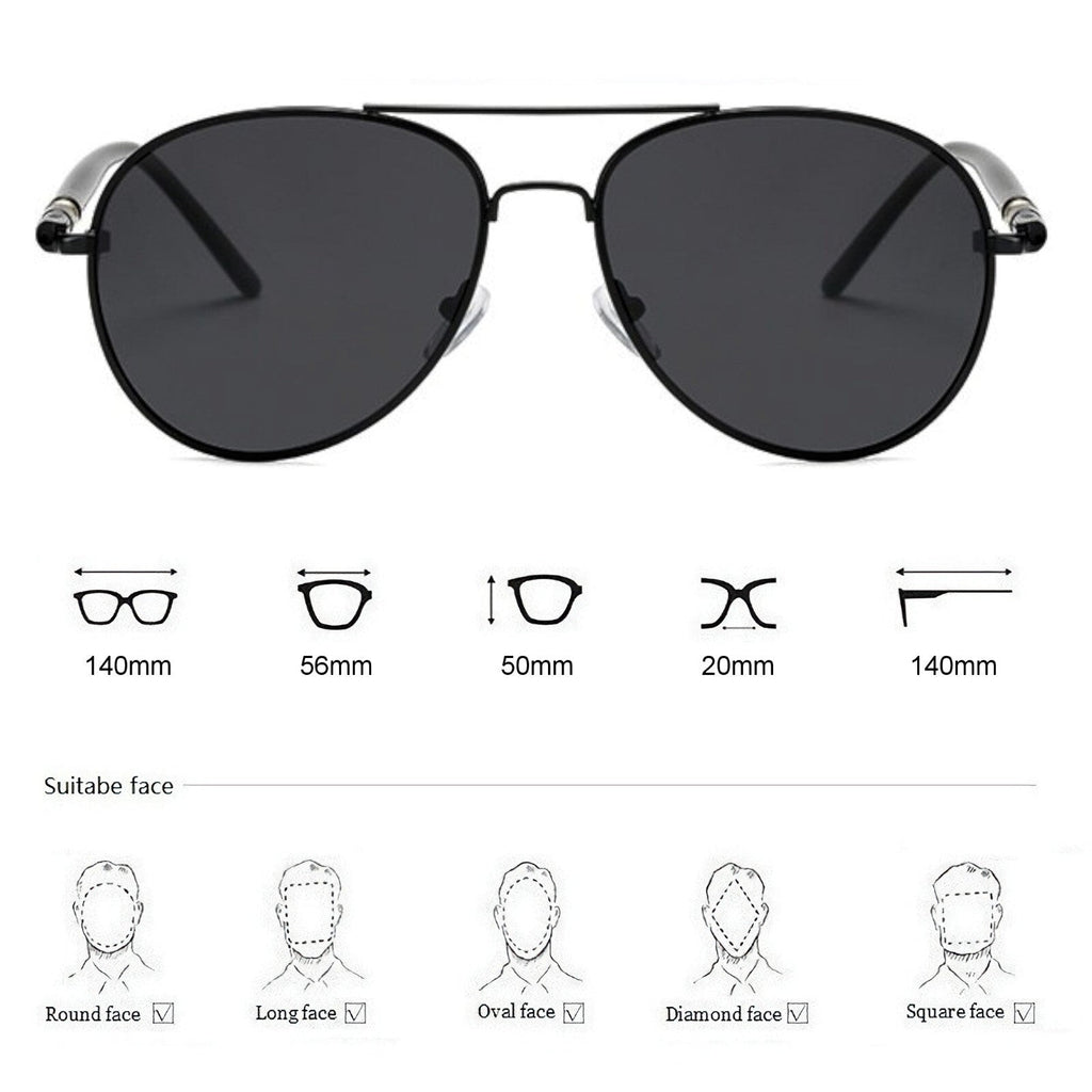 Polarisierte Piloten-Sonnenbrille P110