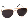 Kupferfarbene Piloten-Sonnenbrille mit dunklen Gläsern