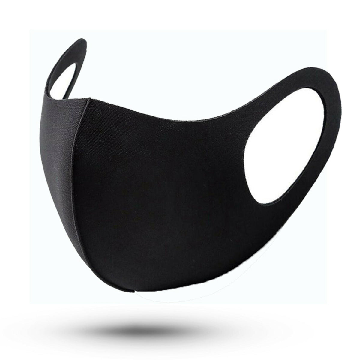 1 - 10 x Mundschutz Behelf Mund Nasen Atem Schutz Maske Waschbar Schwarz - 3KShop.de