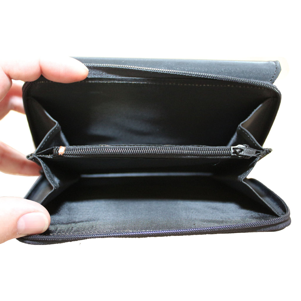 Portemonnaie Geldbörse Brieftasche X-Club Schwarz sehr gross G3010S - 3KShop.de