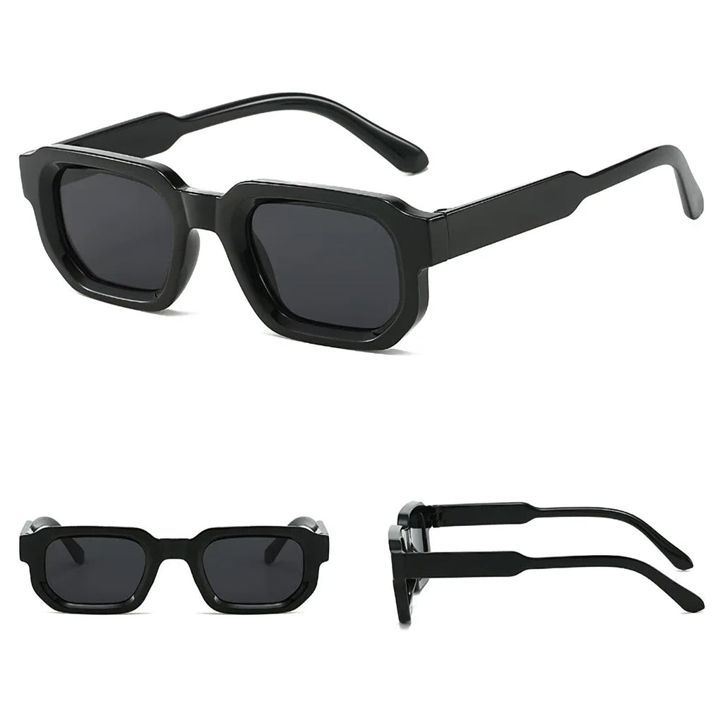 Glänzend schwarze Retro-Partybrille