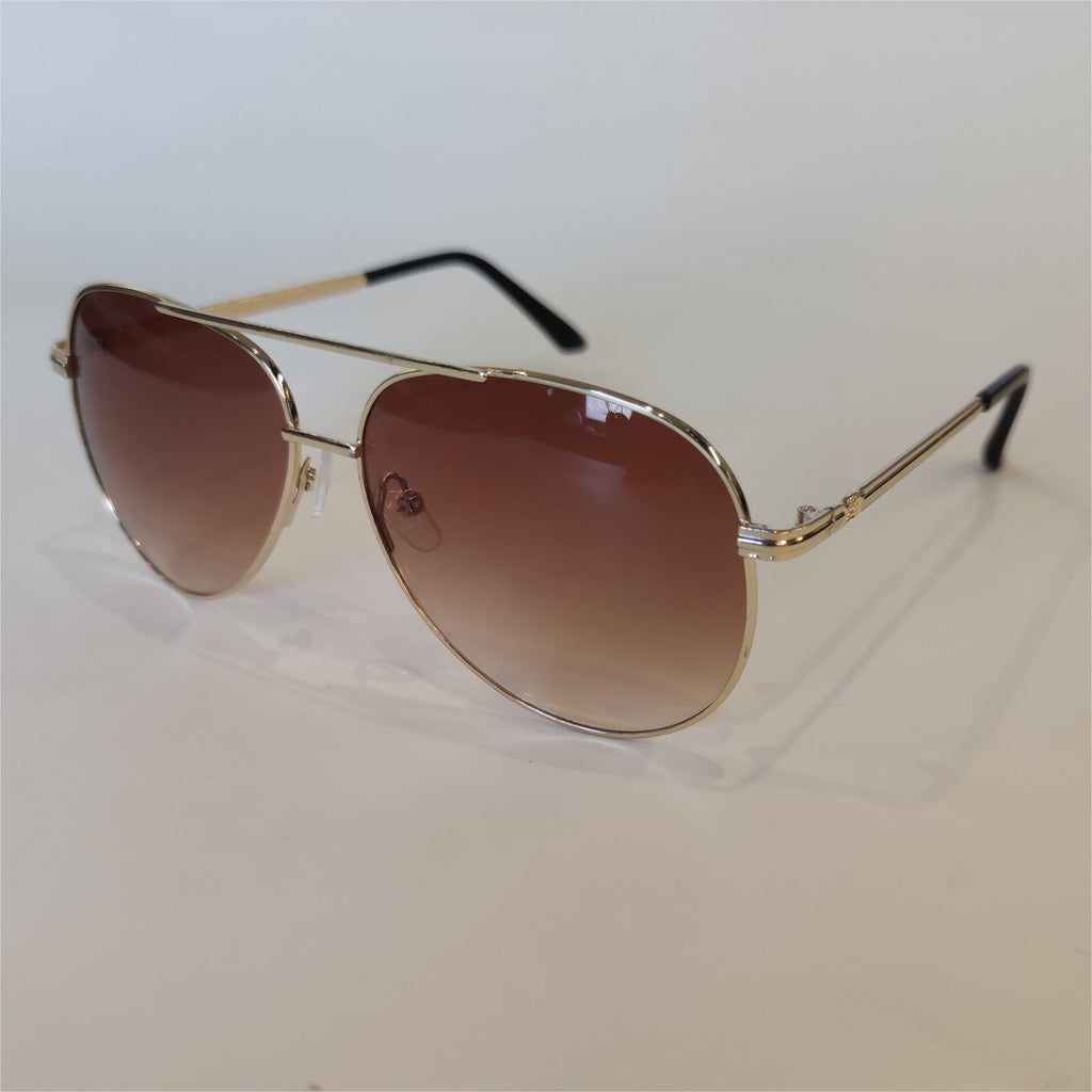 Schwarz-rot-goldene Piloten-Sonnenbrille