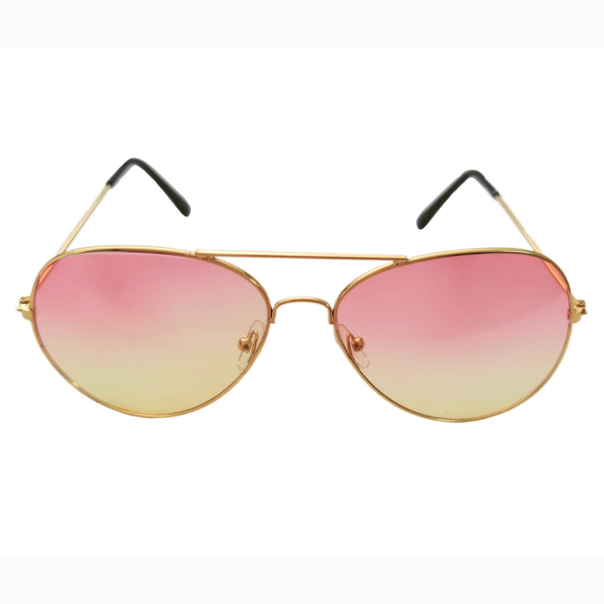 Rot-gelbe Fashion Piloten-Sonnenbrille