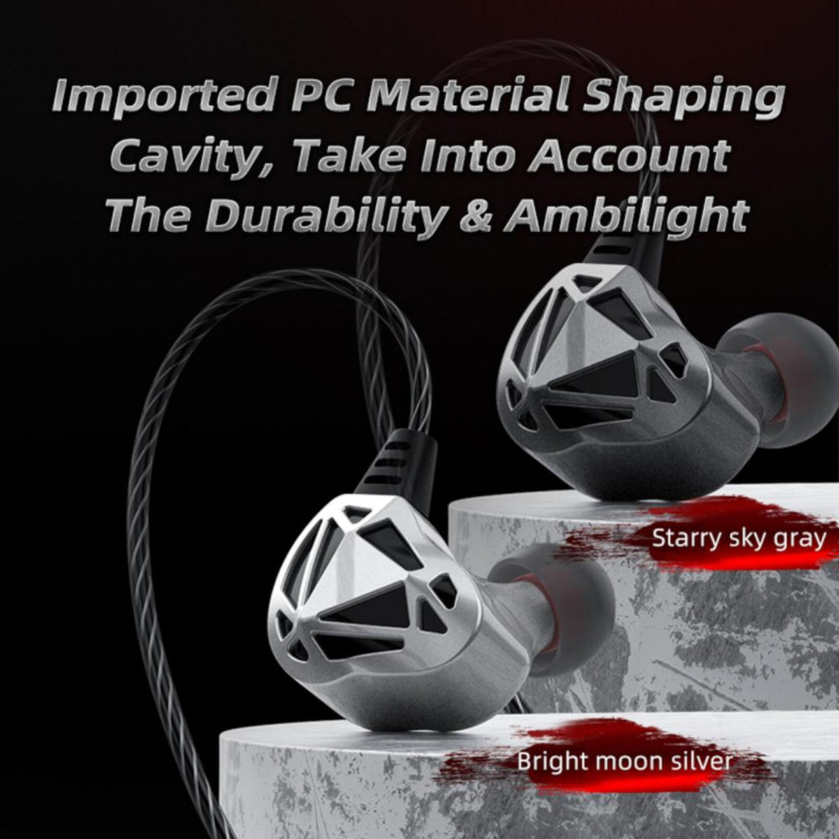 Premium Headset Kopfhörer QKZ-AK7 Pro HiFi In-Ear-Headset Ohrhörer + Hardcase - 3KShop.de