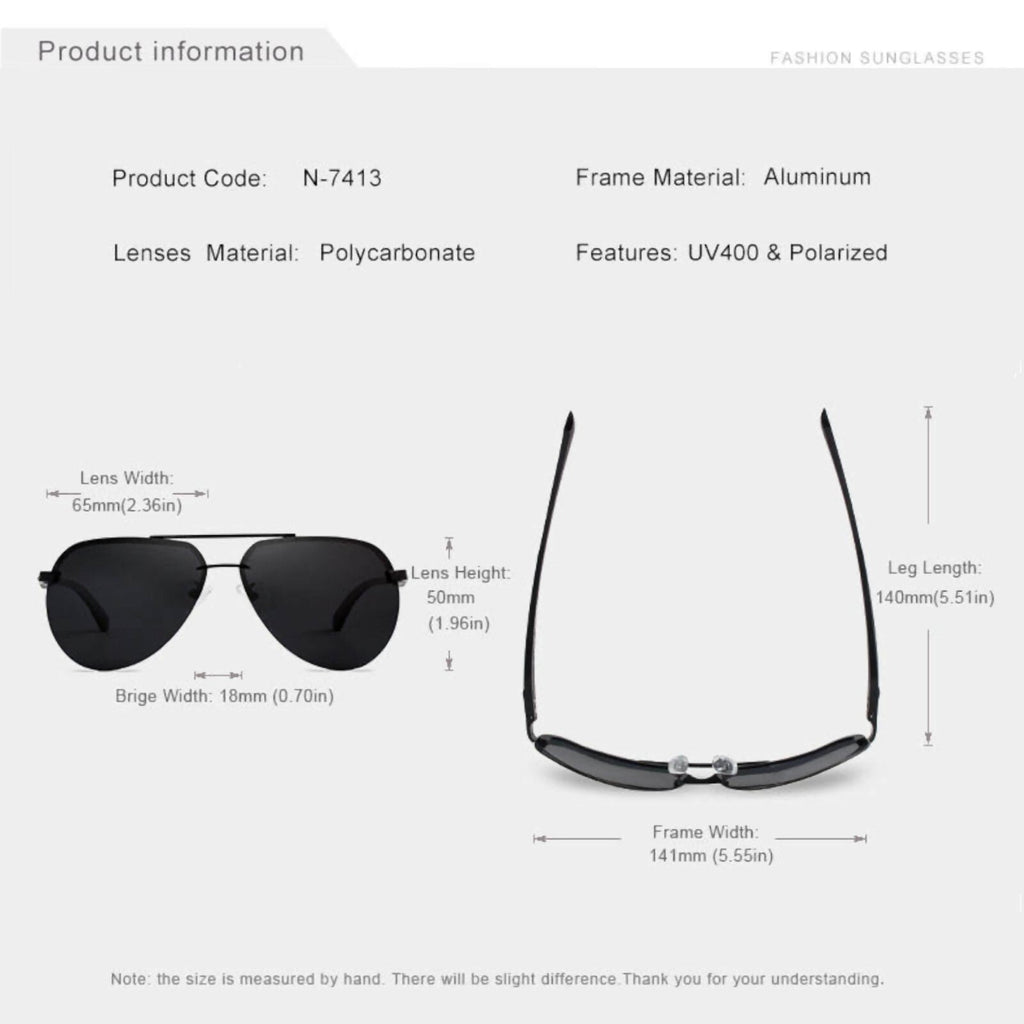 Kingseven N7413 polarisierte Piloten-Sonnenbrille