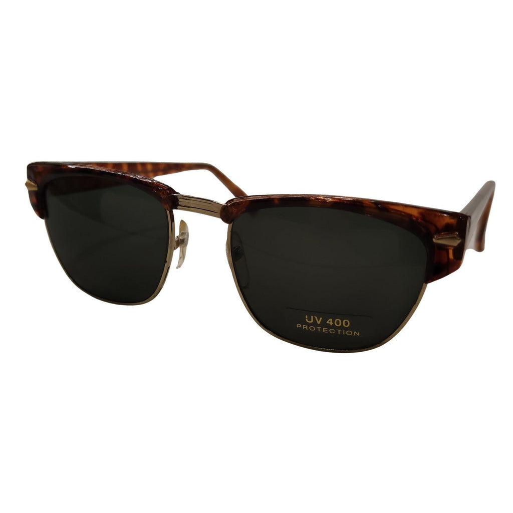 Braune Vintage Sonnenbrille mit dunklen Gläsern