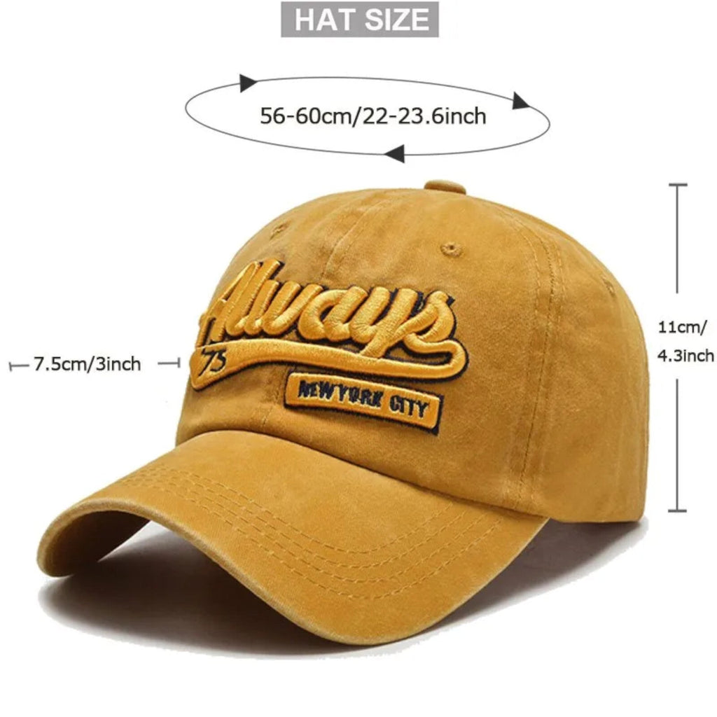 Always Vintage-Basecap aus Baumwolle mit Retro-Stickerei