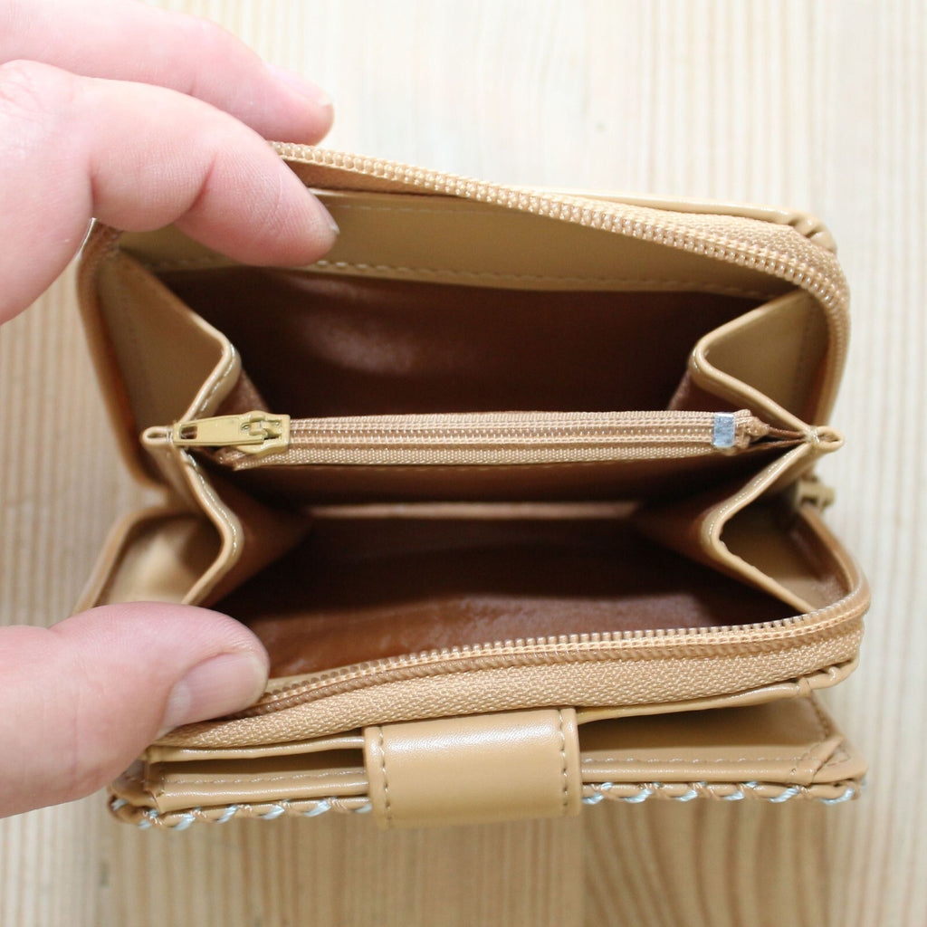 Portemonnaie Geldbörse Brieftasche Gross Beige G2010B - 3KShop.de