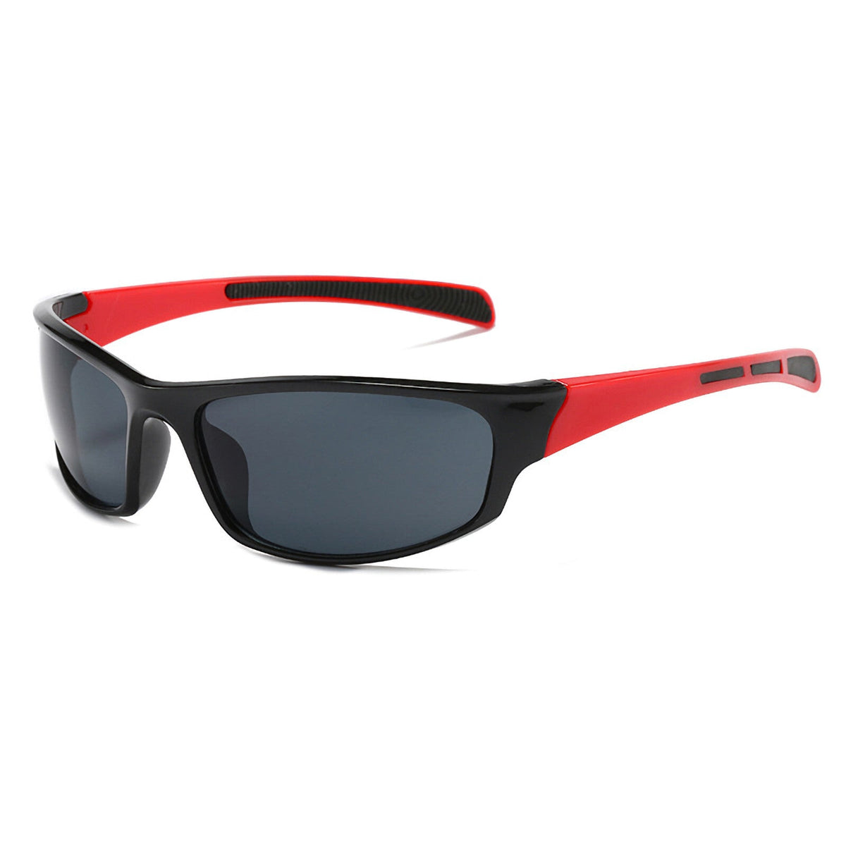 Schwarz-rote Sport-Sonnenbrille X8