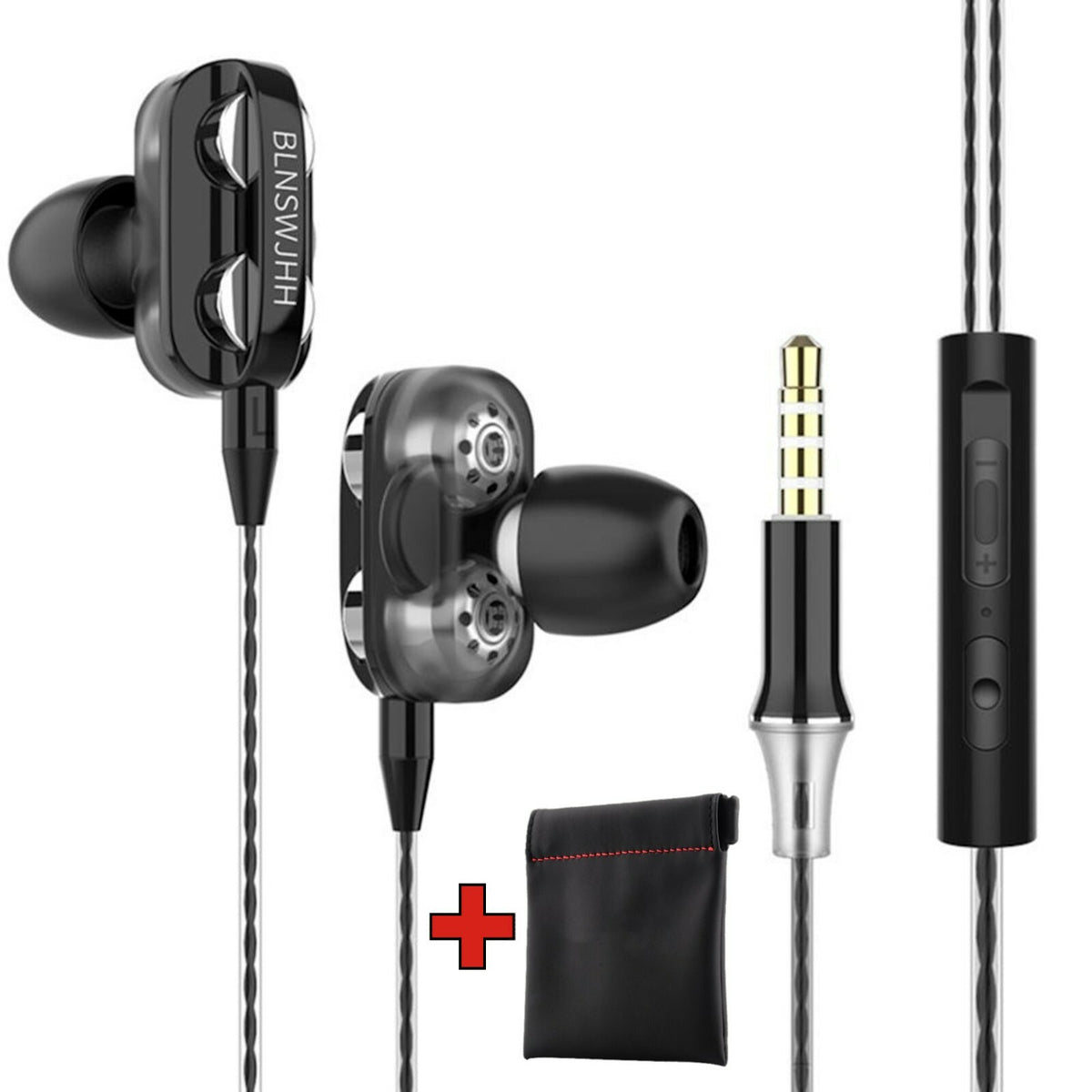 Super Bass In-Ear Doppeltreiber Kopfhörer X12 Ohrhörer Earphone Headset - 3KShop.de