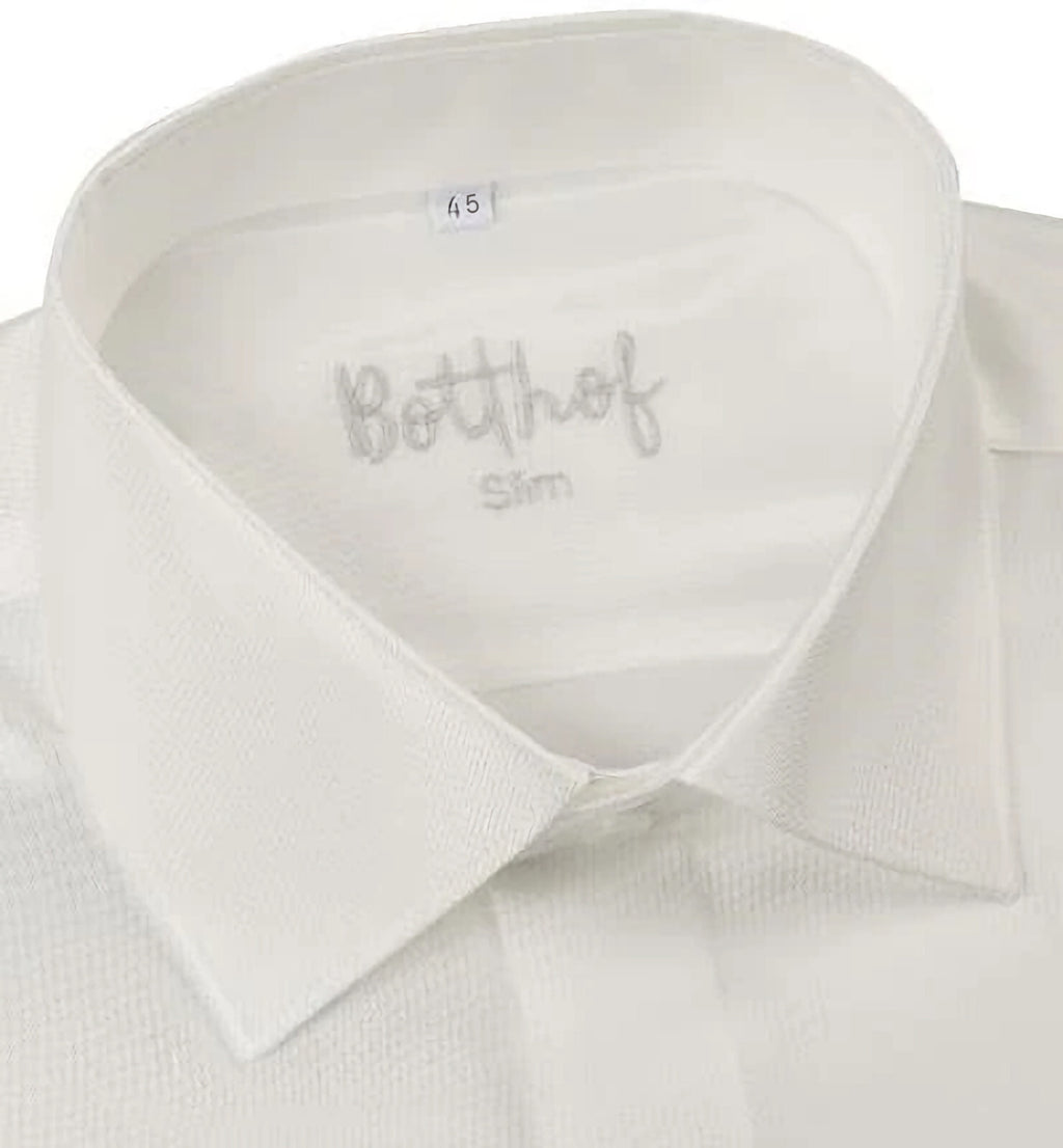 Botthoff Galahemd, Haikragen oder New Kent Kragen in wollweiss Gr. 45 Slim-Fit - 3KShop.de