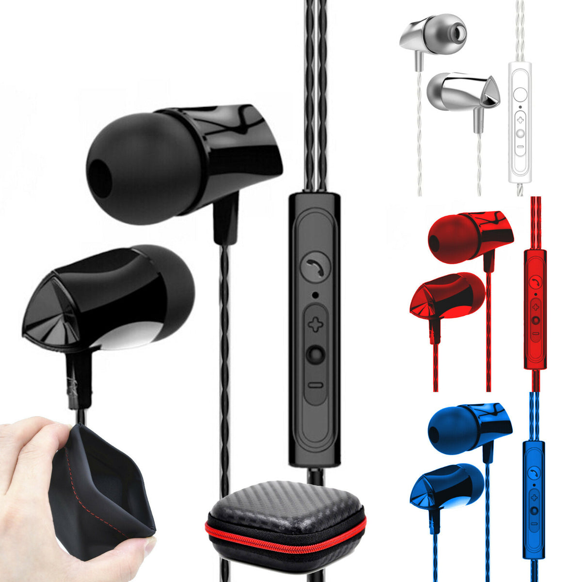 Super Bass In-Ear Kopfhörer Ohrhörer X10 Headset Earphone Headphone + PU-Tasche - 3KShop.de