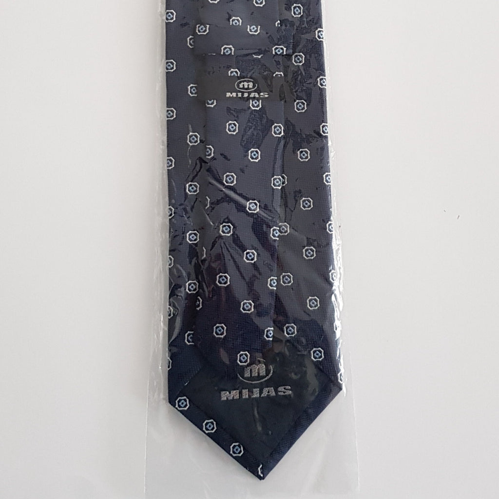 Original Mijas Herren Anlass / Business Krawatte Navyblau Silber Sky - 3KShop.de