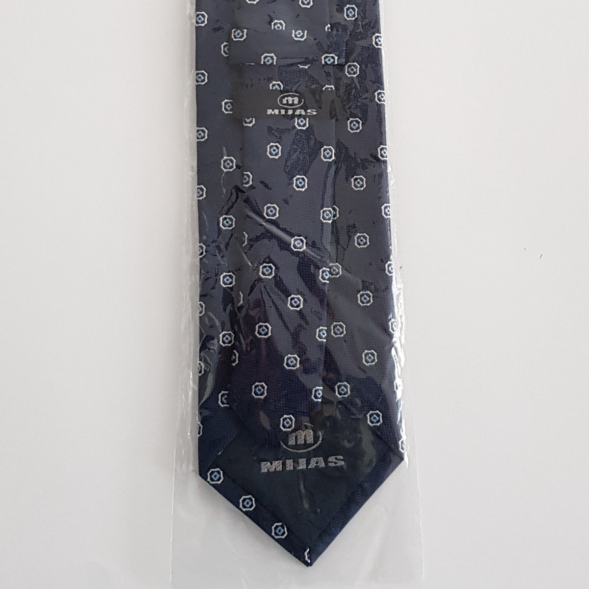 Original Mijas Herren Anlass / Business Krawatte Navyblau Silber Sky - 3KShop.de
