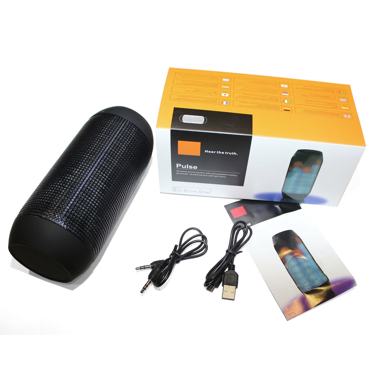 Bluetooth Sound Box SBP Lautsprecher Wireless MP3 SD USB AUX Schwarz Neu - 3KShop.de